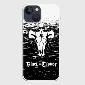Чехол для iPhone 13 mini с принтом Чёрный клевер: Бык. в Санкт-Петербурге,  |  | asta | black bull | black clover | bull | clover | аста | бык | клевер | чёрный бык | чёрный клевер