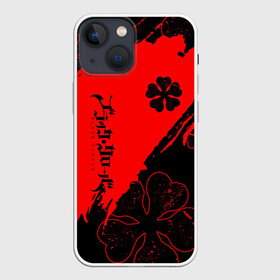 Чехол для iPhone 13 mini с принтом Чёрный клевер: Black clover. в Санкт-Петербурге,  |  | asta | black bull | black clover | bull | clover | аста | бык | клевер | чёрный бык | чёрный клевер