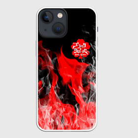 Чехол для iPhone 13 mini с принтом Чёрный клевер: Пламя. в Санкт-Петербурге,  |  | asta | black bull | black clover | bull | clover | аста | бык | клевер | чёрный бык | чёрный клевер