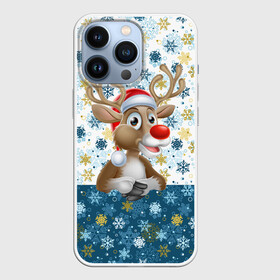 Чехол для iPhone 13 Pro с принтом Весёлый Оленёнок в Санкт-Петербурге,  |  | christmas | santa claus | дед мороз | ёлка | зима | игрушки | лось | мороз | новогодние олени | новый год | оленёнок бэмби | оленёнок рудольф | олень | подарок | праздник | рождество | с новым годом | сантаклаус