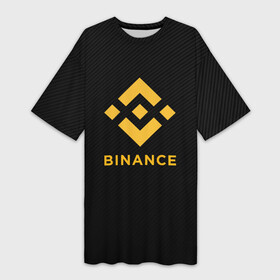 Платье-футболка 3D с принтом БИНАНС ЛОГО CARBON  BINANCE LOGO в Санкт-Петербурге,  |  | bitcoin | blockchain | btc | cardano | crypto | ethereum | polkadot | tether | xrp | бинанс | биткоин | блокчейн | валюта | деньги | криптовалюта | майнер | майнинг | цифровая валюта | цифровое золото | эфир