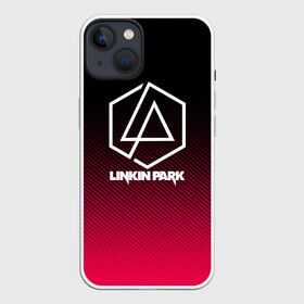 Чехол для iPhone 13 с принтом LINKIN PARK LOGO CARBON в Санкт-Петербурге,  |  | chester bennington | linkin park | mike shinoda | rock | линкин парк | музыка | рок | рок музыка