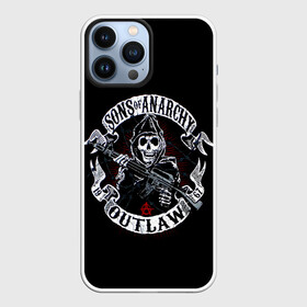 Чехол для iPhone 13 Pro Max с принтом SOA Outlow в Санкт-Петербурге,  |  | biker | bikers | son of anarchy | байкер | байкеры | сериал | сериалы | сыны анархии