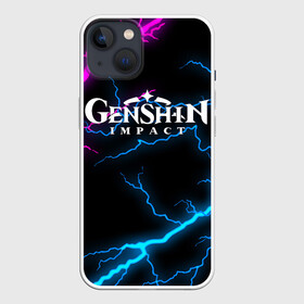 Чехол для iPhone 13 с принтом GENSHIN IMPACT NEON FLASH | НЕОНОВЫЕ РАЗРЯДЫ МОЛНИЙ в Санкт-Петербурге,  |  | amber | anime | genshin impact | girl | jean | lisa | paimon | xiao | zelda | анемо | аниме | геншен импакт | геншин импакт | геншин эмпакт | геншинимпакт | девушка | игры | кли | лиза | паймон | пеймон | персонажи | сяо | тян