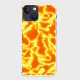 Чехол для iPhone 13 mini с принтом Огненная вспышка в Санкт-Петербурге,  |  | abstract | fire | flame | flash | gradient | lightning | neon | orange | абстракция | в огне | взрыв | вспышка | горящий | градиент | лава | молния | неоновый | огненные молнии | огонь | оранжевый принт | переливы | пламя | пожар