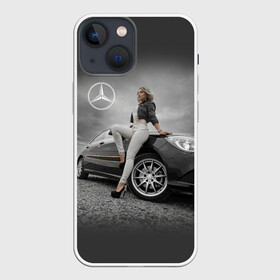 Чехол для iPhone 13 mini с принтом Девушка за рулем Мерседеса в Санкт-Петербурге,  |  | beauty | car | germany | girl | mercedes | автомобиль | германия | девушка | красавица | мерседес | престиж | тачка | точило | фигура