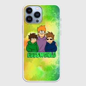 Чехол для iPhone 13 Pro Max с принтом EDDSWORLD 3 в Санкт-Петербурге,  |  | Тематика изображения на принте: надпись | персонажи | ребята | цвета | шоу