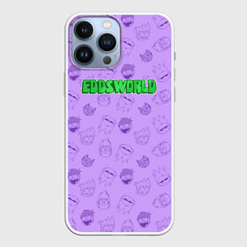 Чехол для iPhone 13 Pro Max с принтом Pattern EDDSWORLD в Санкт-Петербурге,  |  | головы | надпись | паттерн | персонажи | узор