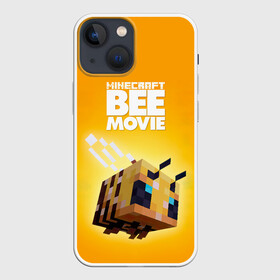 Чехол для iPhone 13 mini с принтом BEE MOVIE Minecraft в Санкт-Петербурге,  |  | Тематика изображения на принте: bee | craft | mine | minecraft | блоки | добывать | желтая | компьютерная игра | крафт | кубики | майн | майнкрафт | манкрафт | пчела | пчелка | ремесло | скин | улей | шахта