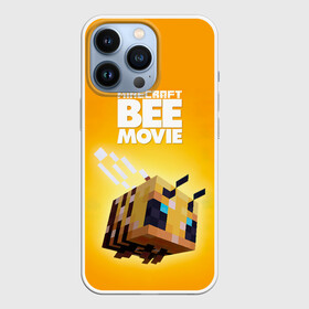 Чехол для iPhone 13 Pro с принтом BEE MOVIE Minecraft в Санкт-Петербурге,  |  | Тематика изображения на принте: bee | craft | mine | minecraft | блоки | добывать | желтая | компьютерная игра | крафт | кубики | майн | майнкрафт | манкрафт | пчела | пчелка | ремесло | скин | улей | шахта