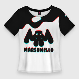 Женская футболка 3D Slim с принтом MARSHMELLO MELT: МАРШМЕЛЛО в Санкт-Петербурге,  |  | america | dj | halloween | marshmello | marshmello halloween | usa | америка | маршмелло | маршмелло хеллоуин | хеллоуин