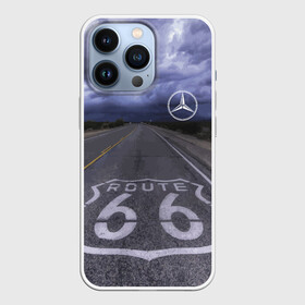 Чехол для iPhone 13 Pro с принтом Мерседес, трасса 66 в Санкт-Петербурге,  |  | mercedes | nature | road | route | sky | speed | дорога | мерседес | небо | природа | скорость | трасса 66 | шоссе