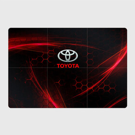Магнитный плакат 3Х2 с принтом [Toyota] Неоновые соты в Санкт-Петербурге, Полимерный материал с магнитным слоем | 6 деталей размером 9*9 см | auto | sport | toyota | авто | автомобиль | бренд | спорт | тойота
