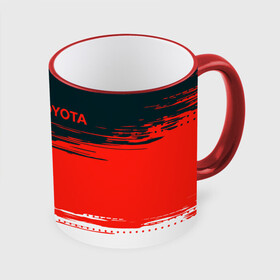 Кружка с принтом [Toyota] Texture в Санкт-Петербурге, керамика | ёмкость 330 мл | Тематика изображения на принте: auto | sport | texture | toyota | авто | автомобиль | бренд | спорт | текстура | тойота