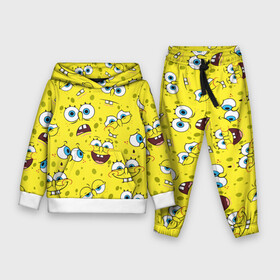 Детский костюм 3D (с толстовкой) с принтом Губка Боб   SpongeBob pattern в Санкт-Петербурге,  |  | sponge bob | spongebob | губка боб | квадратные штаны | сквэр пэнтс | спанч боб