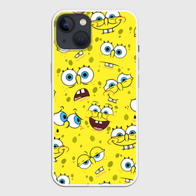 Чехол для iPhone 13 с принтом Губка Боб   SpongeBob pattern в Санкт-Петербурге,  |  | sponge bob | spongebob | губка боб | квадратные штаны | сквэр пэнтс | спанч боб