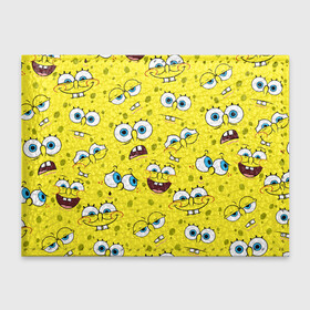 Обложка для студенческого билета с принтом Губка Боб   SpongeBob pattern в Санкт-Петербурге, натуральная кожа | Размер: 11*8 см; Печать на всей внешней стороне | sponge bob | spongebob | губка боб | квадратные штаны | сквэр пэнтс | спанч боб