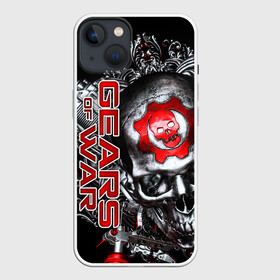 Чехол для iPhone 13 с принтом Gears of War   Gears 5 в Санкт-Петербурге,  |  | gears 5 | gears of war | винтовка лансер | игры | череп | шестерёнка