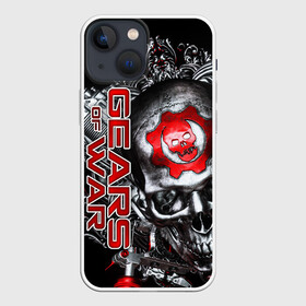 Чехол для iPhone 13 mini с принтом Gears of War   Gears 5 в Санкт-Петербурге,  |  | gears 5 | gears of war | винтовка лансер | игры | череп | шестерёнка