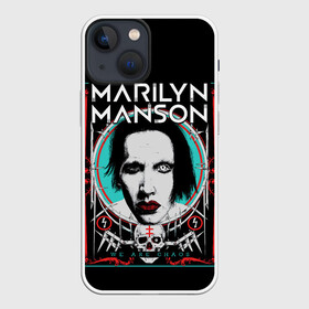 Чехол для iPhone 13 mini с принтом Marilyn Manson   We are chaos в Санкт-Петербурге,  |  | Тематика изображения на принте: brian hugh warner | marilyn manson | we are chaos | готик | группы | индастриал | мерлин мэнсон | метал | музыка | мэрилин мэнсон | ню метал | рок