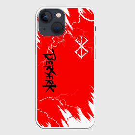 Чехол для iPhone 13 mini с принтом BERSERK | logo в Санкт-Петербурге,  |  | berserk | kentaro miura | аниме | берсерк | берсерк аниме | гатс | гриффит | золотой век | каска | кентаро миура | кэнтаро миура | манга | манга берсерк