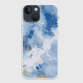Чехол для iPhone 13 mini с принтом Небесные мазки в Санкт-Петербурге,  |  | акварель | арт | краски | мазки | мазки красок | рисунок | рисунок акварелью | рисунок красками