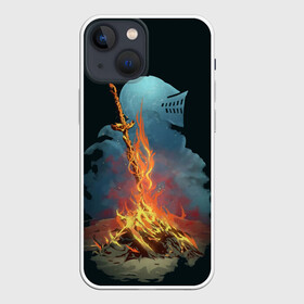 Чехол для iPhone 13 mini с принтом Witcher 3 костер в Санкт-Петербурге,  |  | witcher 3 | костер | меч | огонь | рыцарь