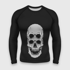Мужской рашгард 3D с принтом Terrible Skull в Санкт-Петербурге,  |  | bone | bones | halloween | horrible | monster | mutant | old | scary | siamese | sinister | skeleton | skull | terrible | twin | близнец | зловещий | кости | кость | монстр | мутант | сиамский | скелет | старый | страшный | ужасный | хэллоуин | череп