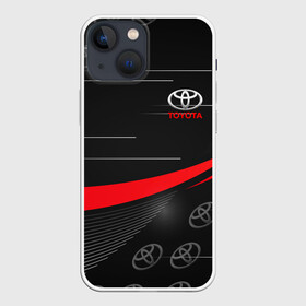 Чехол для iPhone 13 mini с принтом ТОЙОТА   TOYOTA RED LINES в Санкт-Петербурге,  |  | auto | sport | toyota | авто | автомобиль | автомобильные | бренд | марка | машины | спорт | тойота