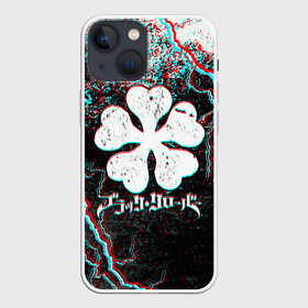 Чехол для iPhone 13 mini с принтом BLACK CLOVER GLITCHF FLASHES в Санкт-Петербурге,  |  | asta | black bull | black clover | bull | clover | аста | бык | клевер | чёрный бык | чёрный клевер