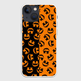 Чехол для iPhone 13 mini с принтом УЛЫБКА ТЫКВЫ   ХЕЛЛОУИН в Санкт-Петербурге,  |  | bats | bones | ghost | halloween | pumpkin | skull | кости | летучие мыши | приведение | призрак | скелет | тыква | хеллоуин | хоррор | хэллоуин