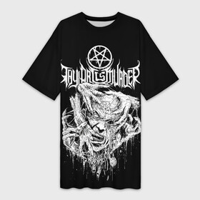 Платье-футболка 3D с принтом Thy Art Is Murder  Hate в Санкт-Петербурге,  |  | death metal | deathcore | hate | human target | thy art is murder | группы | дэткор | метал | музыка | рок