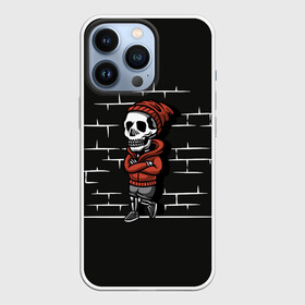 Чехол для iPhone 13 Pro с принтом Skeleton | Скелет в Санкт-Петербурге,  |  | dead | death | halloween | horrors | monster | night | okay | scare | skeleton | skull | you dont got the guts | мертвый | монстр | ночь | скелет | ужастики | ужасы | хэллоуин | череп