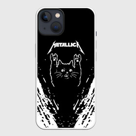 Чехол для iPhone 13 с принтом Мяуталлика   Meowtallica. в Санкт-Петербурге,  |  | metallica | кот | котэ | металлика | музыка | рок