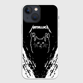 Чехол для iPhone 13 mini с принтом Мяуталлика   Meowtallica. в Санкт-Петербурге,  |  | metallica | кот | котэ | металлика | музыка | рок