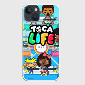 Чехол для iPhone 13 с принтом Toca Boca | Тока Бока аттракцион в Санкт-Петербурге,  |  | toca boca | детская игра | игра | лого | логотип | персонажи | прикоснуться ко рту | тока бока
