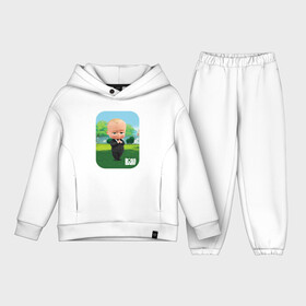 Детский костюм хлопок Oversize с принтом Босс Молокосос (Boss Baby) в Санкт-Петербурге,  |  | Тематика изображения на принте: baby | babycorp | boss | босс | бэбикорп | молокосос | темплтон