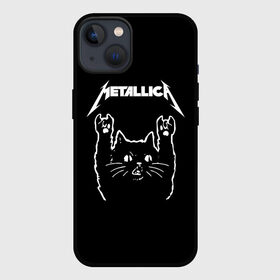 Чехол для iPhone 13 с принтом Meowtallica. в Санкт-Петербурге,  |  | metallica | кот | котэ | металлика | музыка | рок