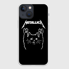 Чехол для iPhone 13 mini с принтом Meowtallica. в Санкт-Петербурге,  |  | metallica | кот | котэ | металлика | музыка | рок