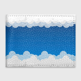 Обложка для студенческого билета с принтом Полёт в облаках в Санкт-Петербурге, натуральная кожа | Размер: 11*8 см; Печать на всей внешней стороне | арт | вектор | векторный рисунок | небо | облака | облако | природа | рисунок | синий