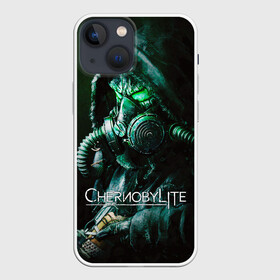 Чехол для iPhone 13 mini с принтом Chernobylite   Черный сталкер в Санкт-Петербурге,  |  | chernobylite | game | horror | арт | выживалка | зона | игра | кристаллы | отчуждения | противогаз | сталкер | химинюк | хоррор | чернобылит | черный | шутер
