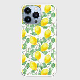 Чехол для iPhone 13 Pro с принтом Лимоны 3d в Санкт-Петербурге,  |  | 3d | background | branches | citrus | flowers | lemon | lemon tree | lemons | pattern | plant | tree | yellow | ветви | дерево | желтый | лимон | лимонное дерево | лимоны | листья | паттерн | растение | фон | цветы | цитрусы