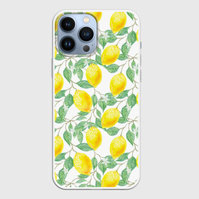 Чехол для iPhone 13 Pro Max с принтом Лимоны 3d в Санкт-Петербурге,  |  | 3d | background | branches | citrus | flowers | lemon | lemon tree | lemons | pattern | plant | tree | yellow | ветви | дерево | желтый | лимон | лимонное дерево | лимоны | листья | паттерн | растение | фон | цветы | цитрусы