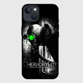 Чехол для iPhone 13 с принтом Chernobylite (Black stalker) в Санкт-Петербурге,  |  | Тематика изображения на принте: chernobylite | зона отчуждения | игры | сталкер | чаэс | чернобылит | чернобыль