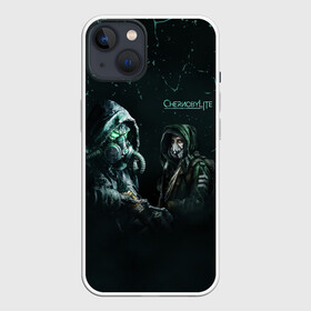 Чехол для iPhone 13 с принтом Chernobylite | Чернобылит в Санкт-Петербурге,  |  | chernobylite | боец | выживание | маска | противогаз | сталкер | хоррор | чернобылайт | чернобылит | чернобыль