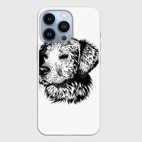 Чехол для iPhone 13 Pro с принтом Дог   Dog в Санкт-Петербурге,  |  | дог | животные | принт | сабака | черно белое