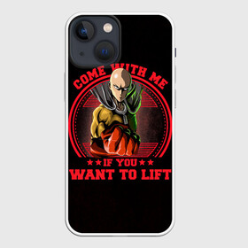 Чехол для iPhone 13 mini с принтом Пойдем со мной, если хочешь подняться One Punch Man в Санкт-Петербурге,  |  | hagemanto | one punch man | one punchman | onepunchman | saitama | sensei | аниме | ван панч мен | ванпанчмен | лысый плащ | манга | сайтама | сильнейший человек | учитель | человек одинудар | человек одного удара