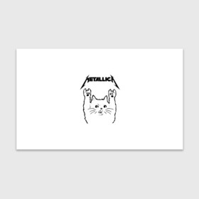 Бумага для упаковки 3D с принтом Metallica Meowtallica в Санкт-Петербурге, пластик и полированная сталь | круглая форма, металлическое крепление в виде кольца | metallica | кот | котэ | металлика | музыка | рок