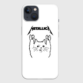 Чехол для iPhone 13 с принтом Metallica   Meowtallica. в Санкт-Петербурге,  |  | metallica | кот | котэ | металлика | музыка | рок