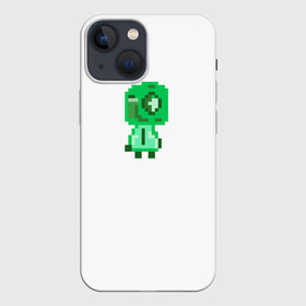 Чехол для iPhone 13 mini с принтом Camera Head в Санкт-Петербурге,  |  | art | camera head | pixel art | зеленый | пиксели